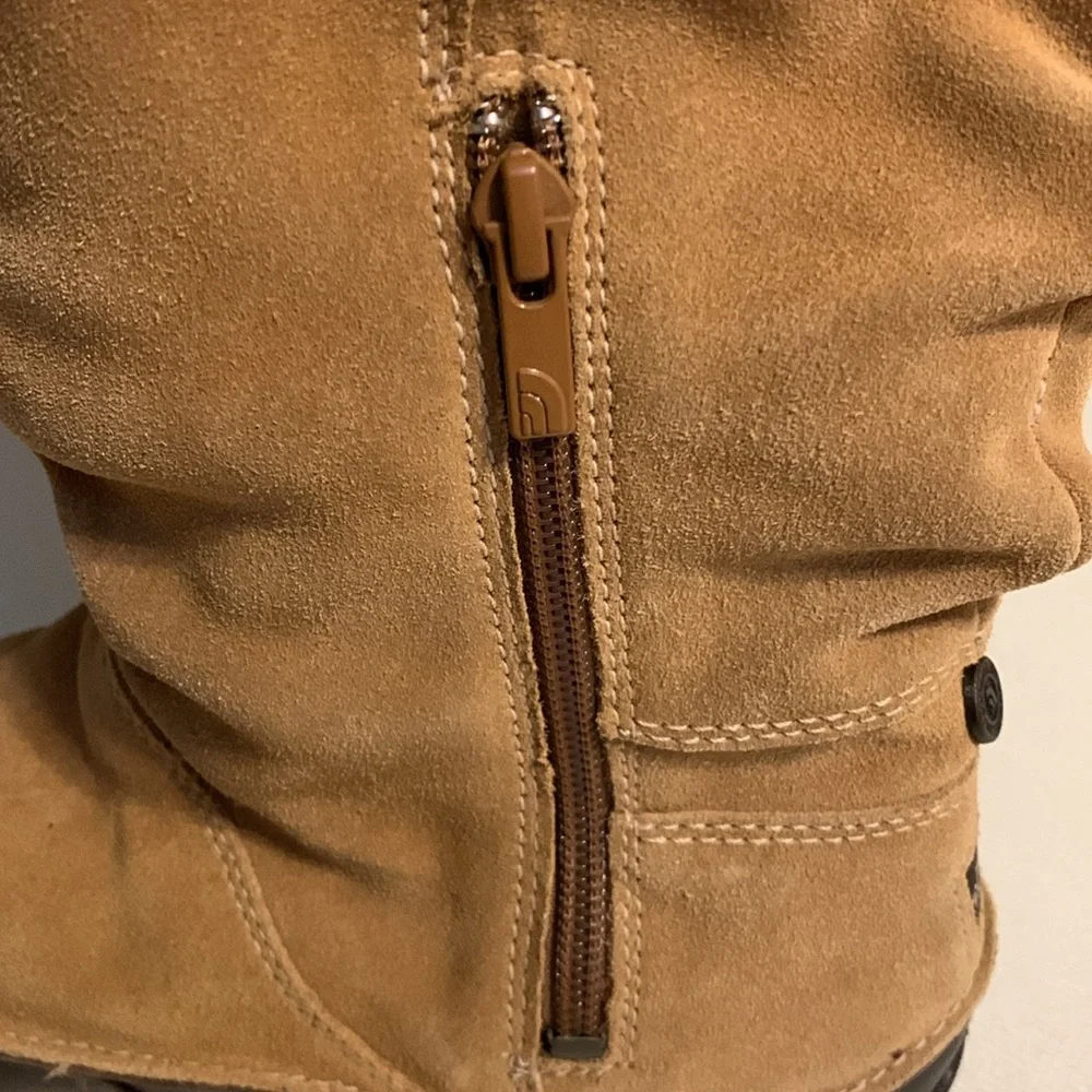 The North Face Women's Tan and Brown Suede Winter Boots